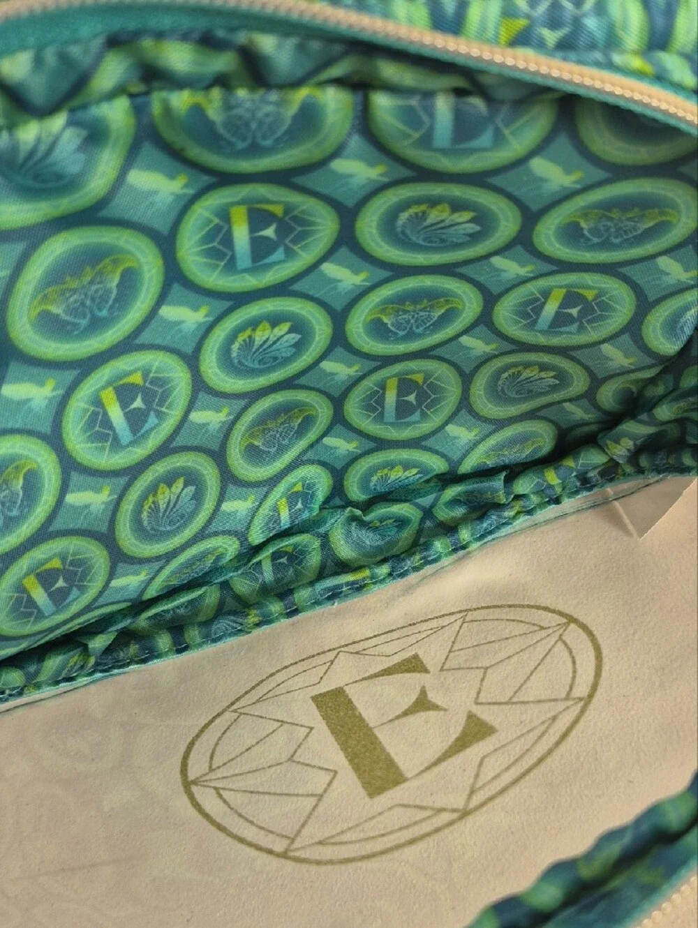 Wicked Elphaba Green Double-Zip Cosmetic Travel Case / Organizer